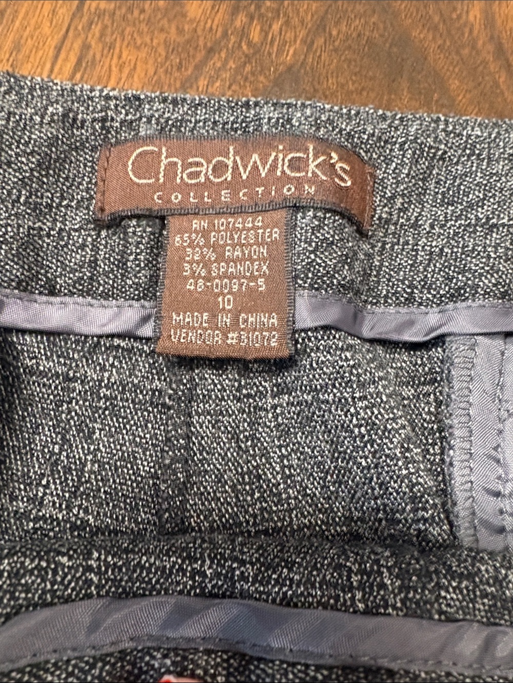 Chadwicks Charcoal Gray Straight-Leg Trousers - Picture 3 of 9